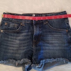 7 For All Mankind - Shorts Billie de jeans de tiro alto